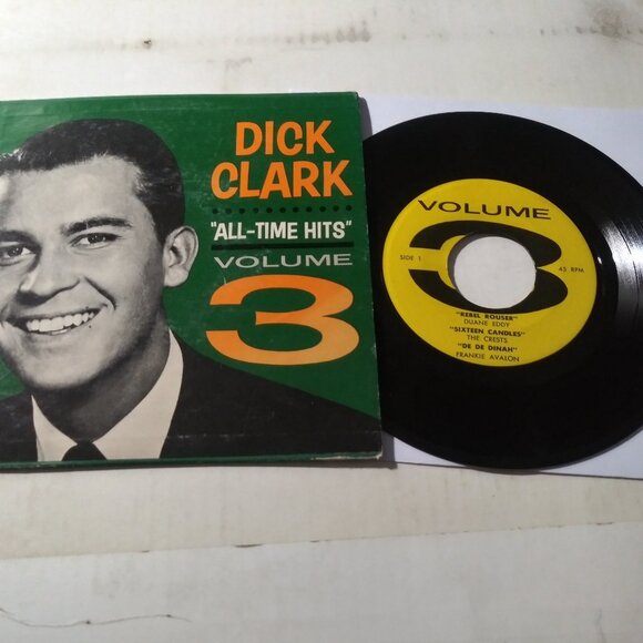 Dick Clark "All-Time Hits" Volume 3 VG+ 45RPM EP Record & Pic Sleeve 1958 OLDIES - Picture 1 of 5